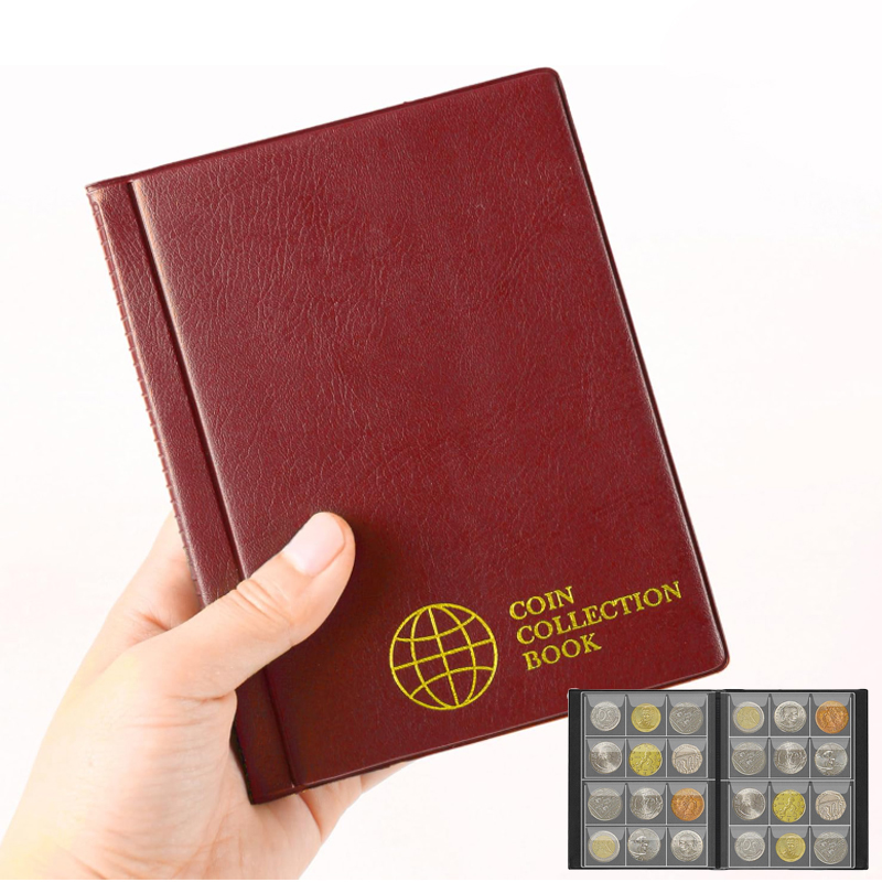 Binding Comb Plastic - 120 포켓 동전 수집 책장 디스플레이