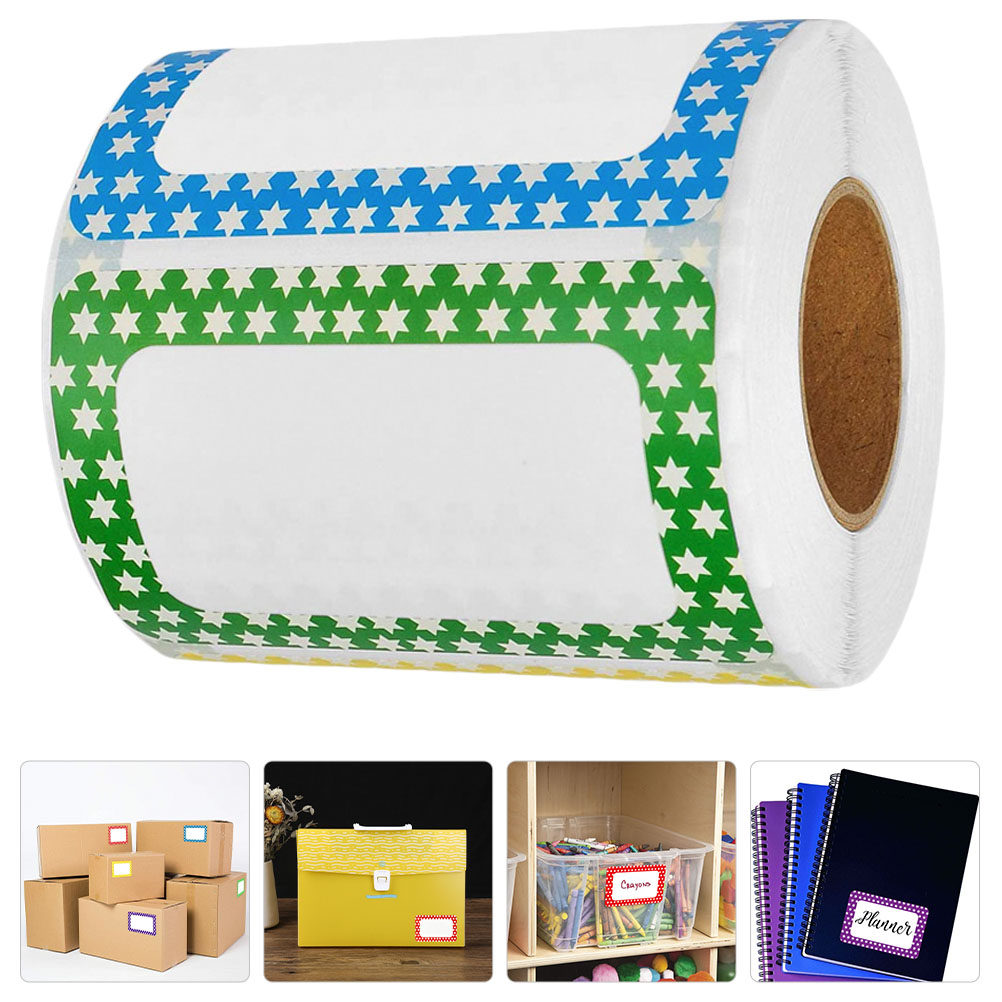 Sticker Label Roll - 빈 분류 태그 스티커 1롤 다채로운