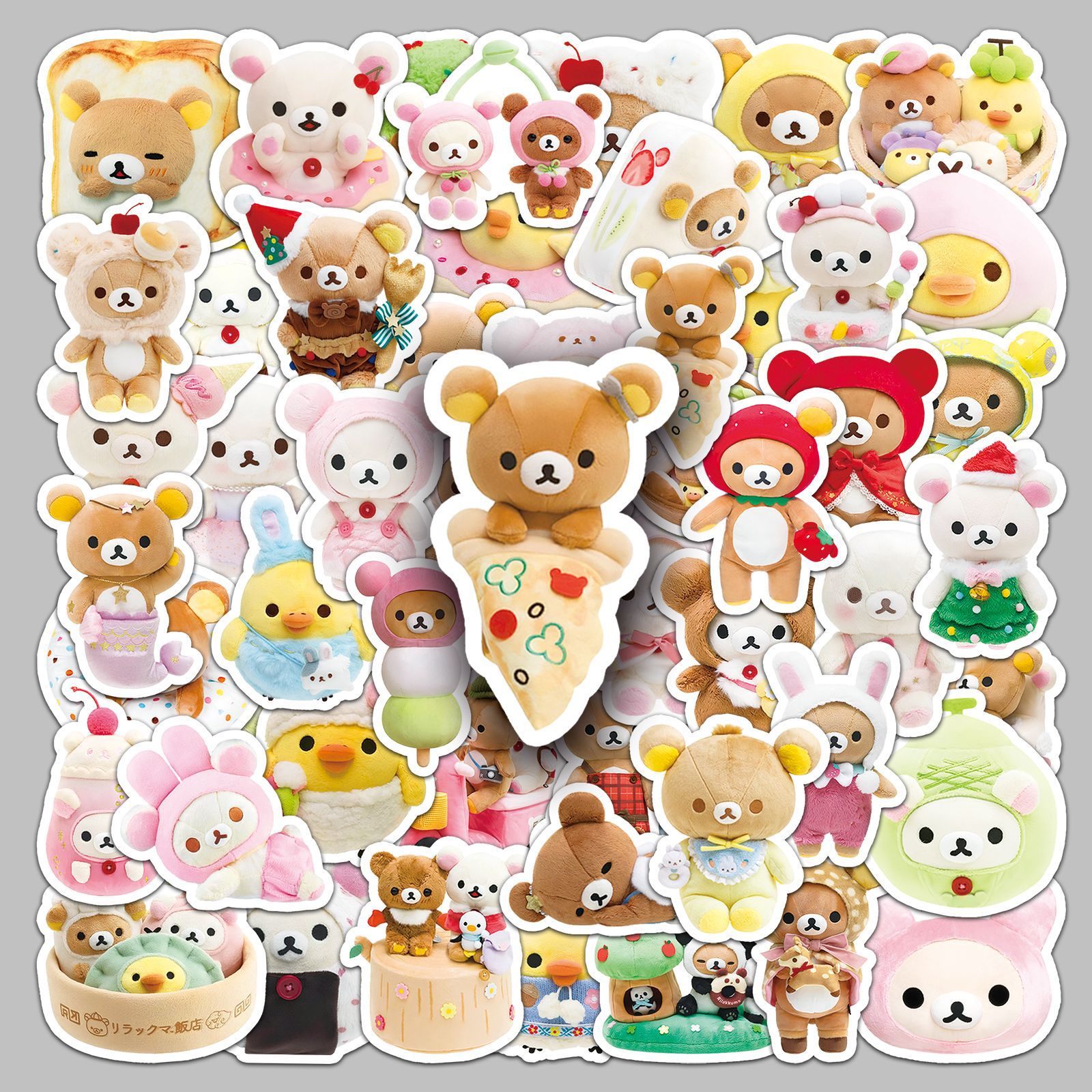 Memo Pad Sticky - 54pcs 어린이를위한 귀여운 리락쿠마 미적 스티커