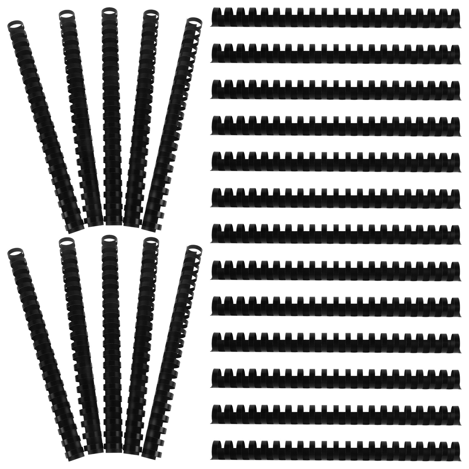 Binding Comb Plastic - 50개입 21링 플라스틱 콤바인딩 링, 루즈리프