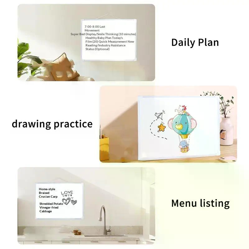 Whiteboard Marker Set - 1세트 16인치 X 12인치 벽걸이형 화이트보드