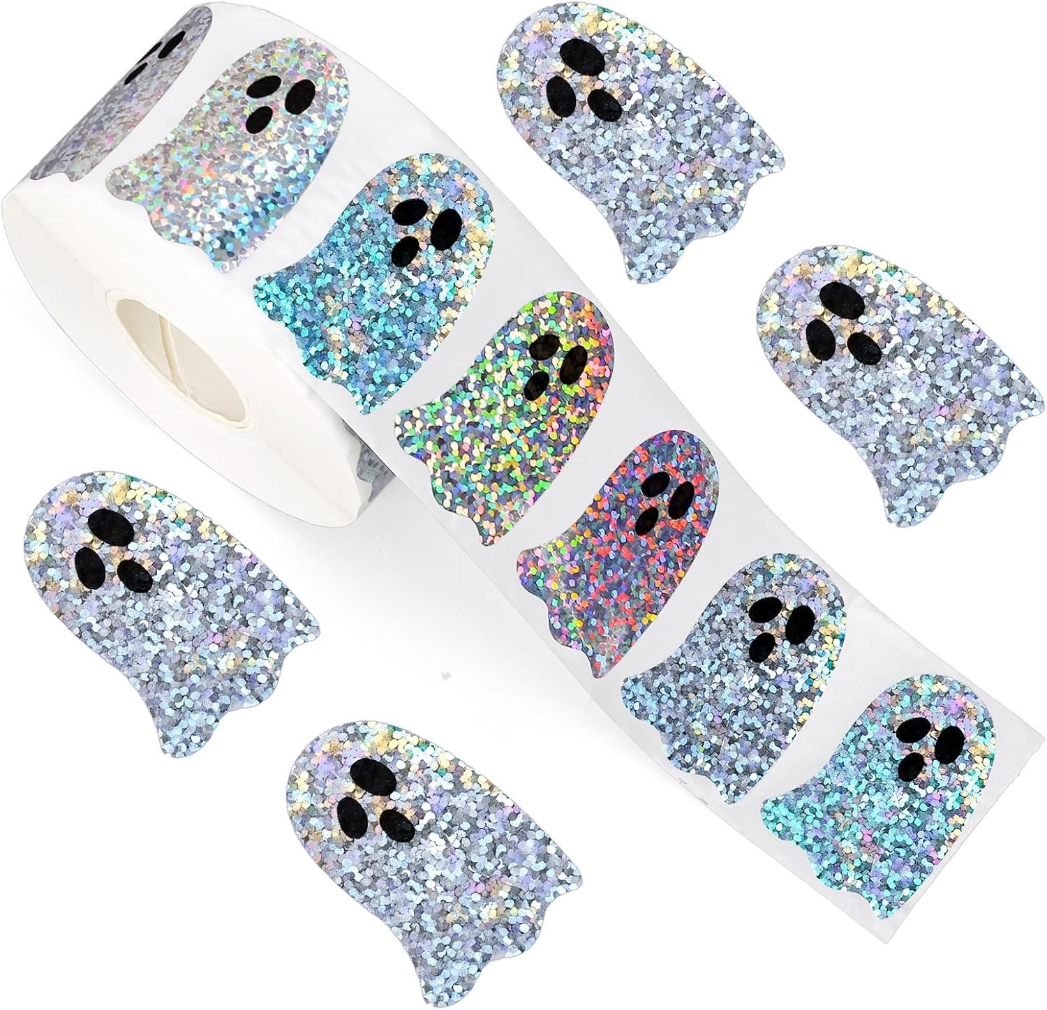 Sticker Label Roll - 할로윈 유령 모양 DIY 방수 스티커