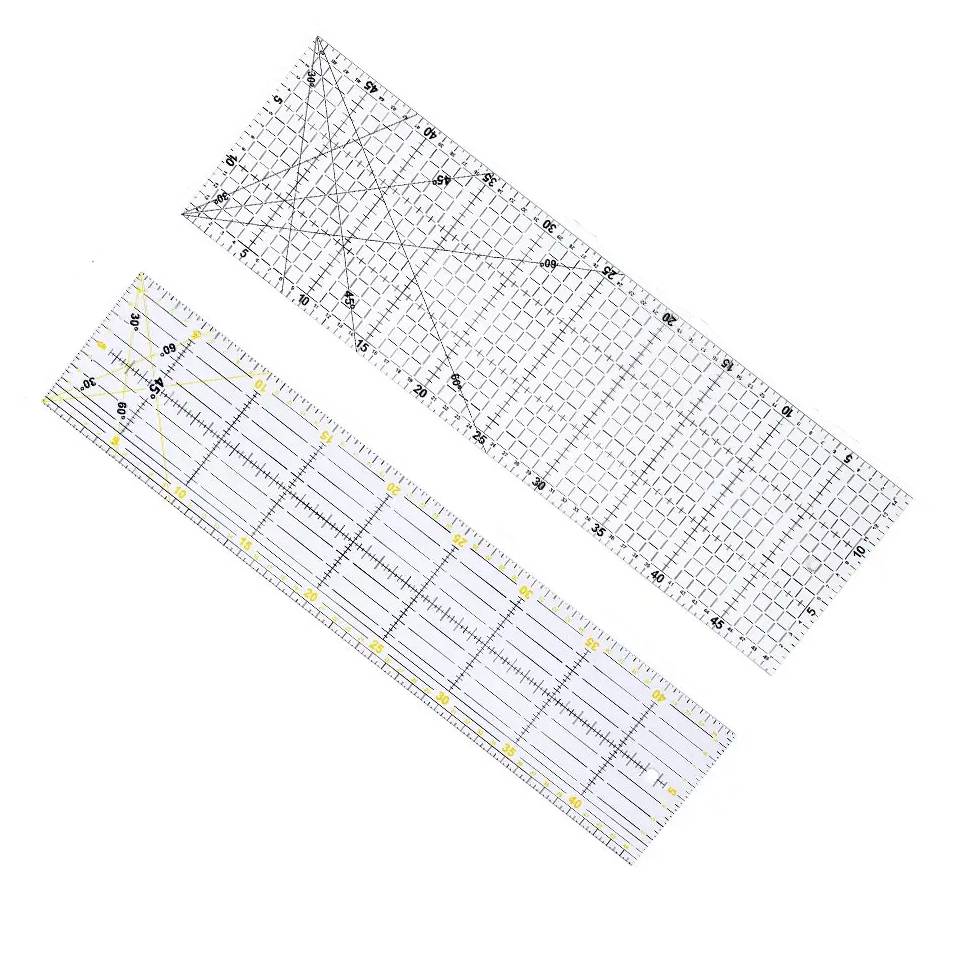 Ruler Set Transparent - Fenrry Multisize 아크릴 패치 워크 눈금자