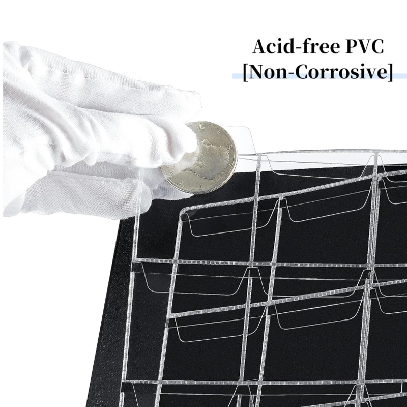 120 포켓 동전 수집 책장 디스플레이 주최자 동전 수 - Binding Comb Plastic 리뷰 및 가격