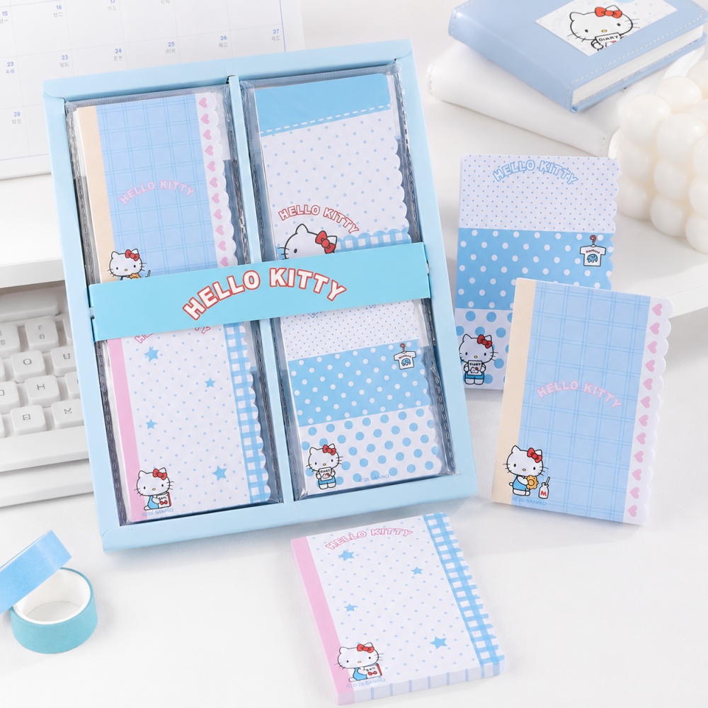 정품 산리오 헬로 키티 M5 물결 모양 스티커 메모지  - Memo Pad Sticky 리뷰 및 가격