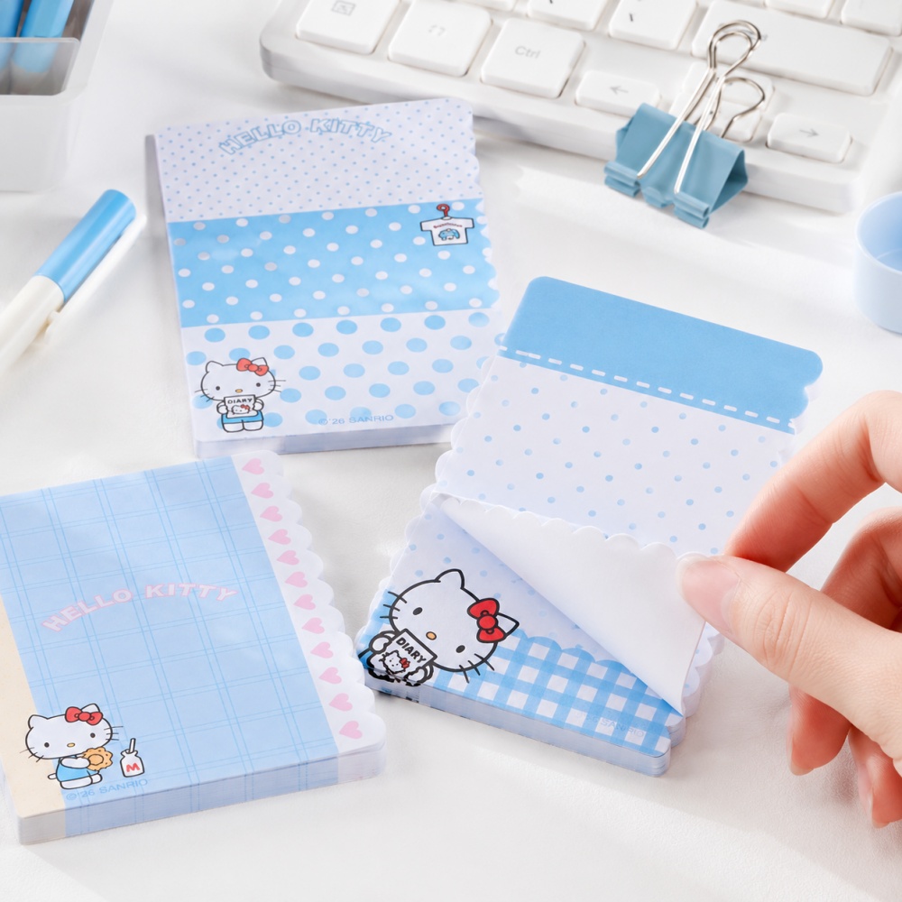 정품 산리오 헬로 키티 M5 물결 모양 스티커 메모지  - Memo Pad Sticky 리뷰 및 가격