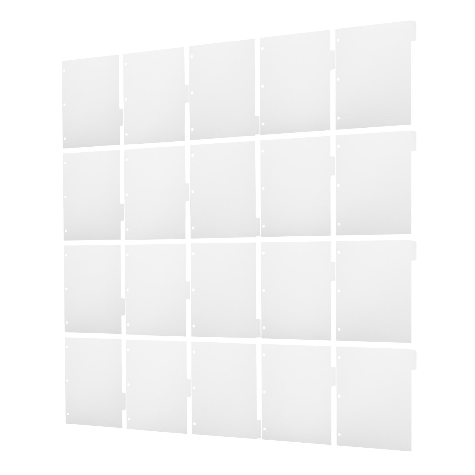 4세트 빈 페이지 분할기 11x9 화이트 루즈리프 노트 - Index Tab Divider 리뷰 및 가격