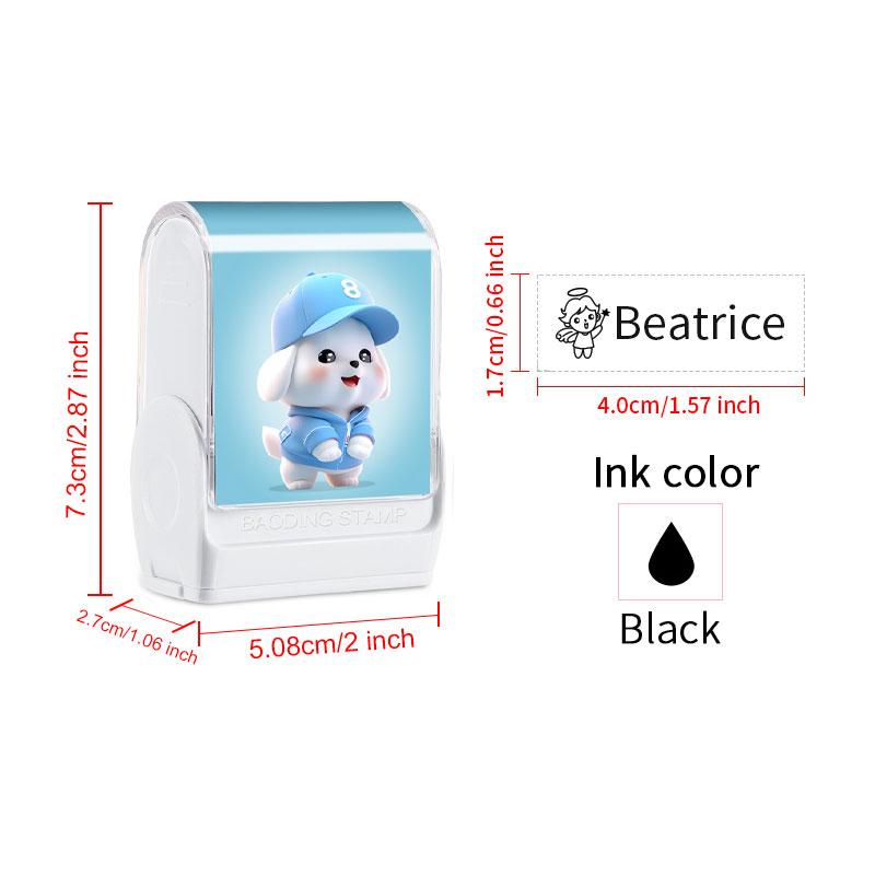 맞춤형 아기 옷 스탬프, 맞춤형 만화 이름 라벨 메이커 - Self Inking Stamp 리뷰 및 가격