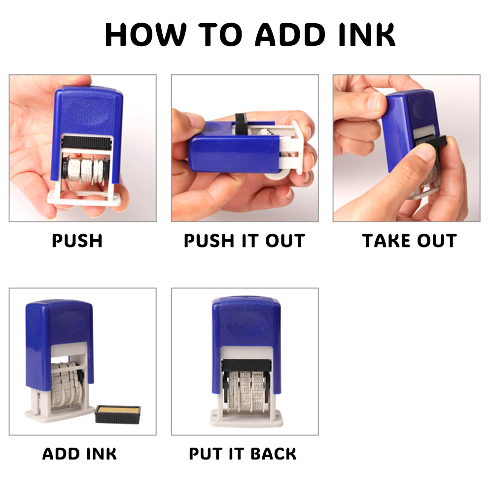 종이, 포장, 스크랩북용 셀프 잉크 날짜 스탬프 - Self Inking Stamp 리뷰 및 가격