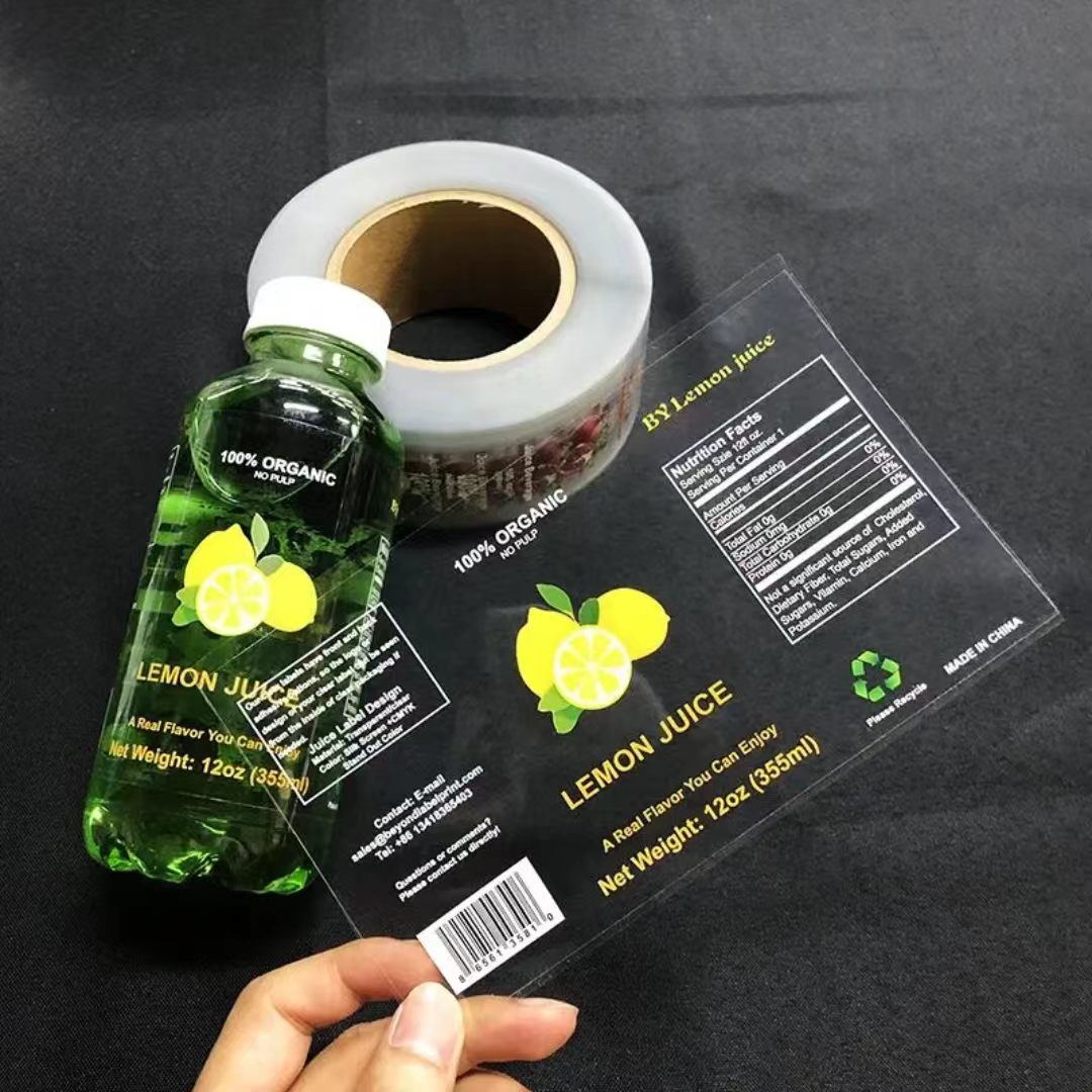 맞춤 인쇄 투명 BOPP 방수 비닐 접착식 음료 병 라 - Sticker Label Roll 리뷰 및 가격