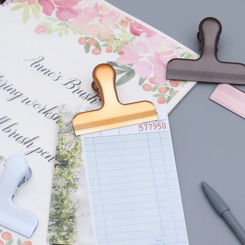 1PC 다기능 빈티지 바인더 클립 내구성 금속 플래너  - Office Stationery And Supply 리뷰 및 가격