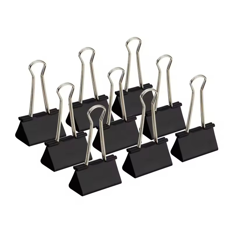 10PCS 25mm 크기 금속 바인더 클립 블랙 다채로 - Office Stationery And Supply 리뷰 및 가격