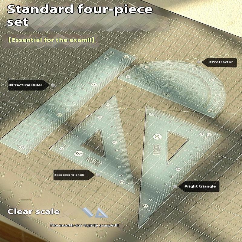 4개 세트 15CM 젤리 자 세트 두꺼운 측정용 문구  - Ruler Set Transparent 리뷰 및 가격