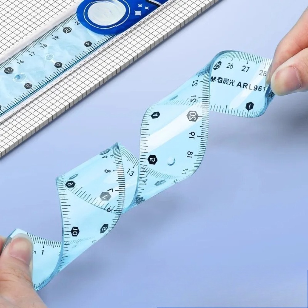1/3개 투명 소프트 자, 유연한 깨지지 않는 직선자, - Ruler Set Transparent 리뷰 및 가격