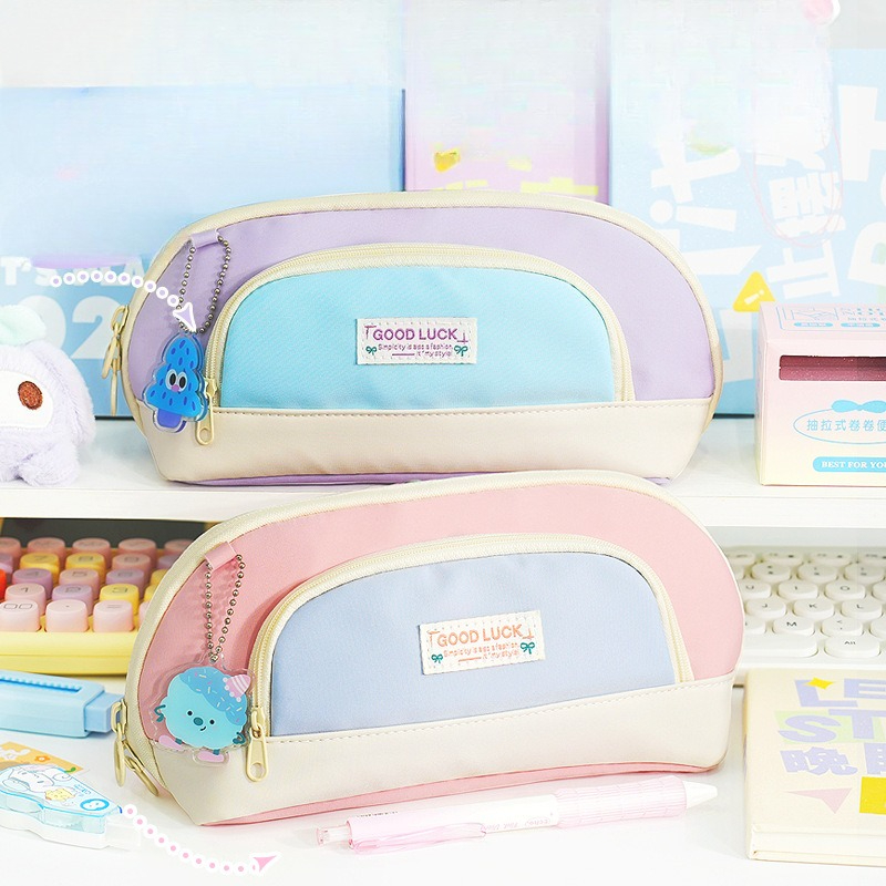 연필 가방 대형 오프닝 디자인 파티션 보관 학생 연필  - Stationery Office Supply Store 리뷰 및 가격