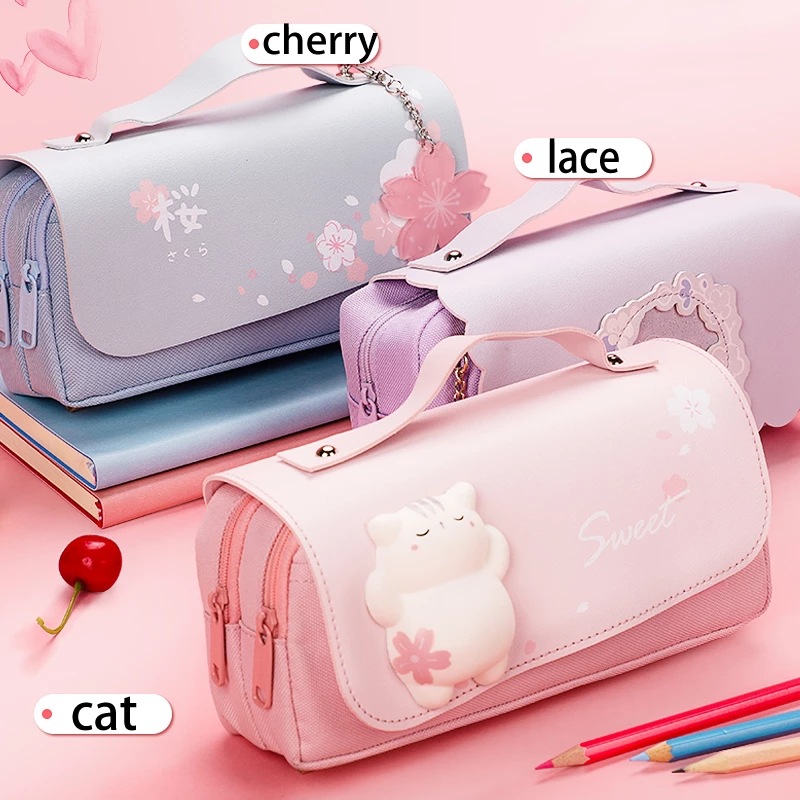 학교 용품 카와이 편지지 학교 연필 케이스 소녀 가방  - Stationery Office Supply Store 리뷰 및 가격