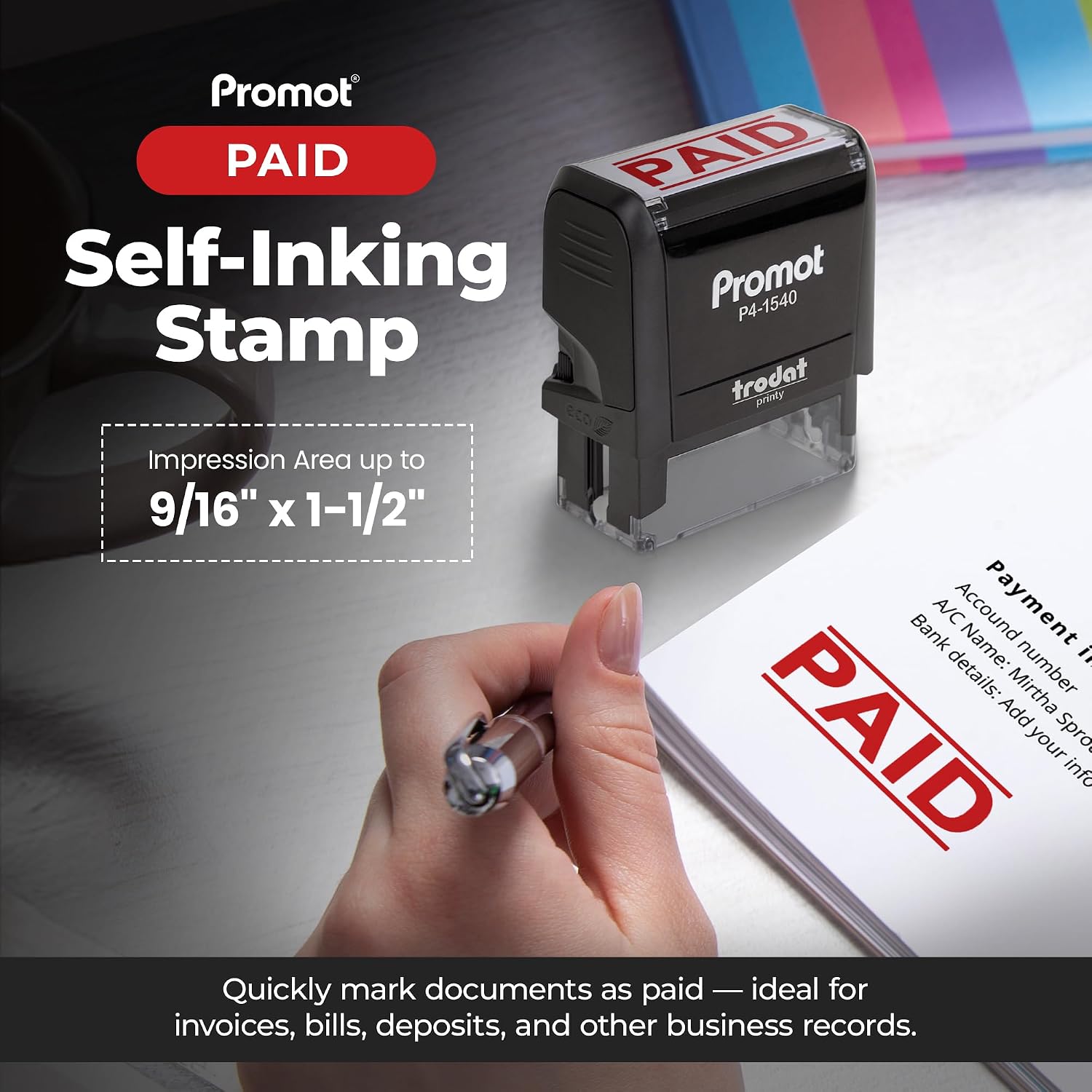 자동잉크 스탬프 빨간색 리필 가능 사무용 스탬프 빠른  - Self Inking Stamp 리뷰 및 가격