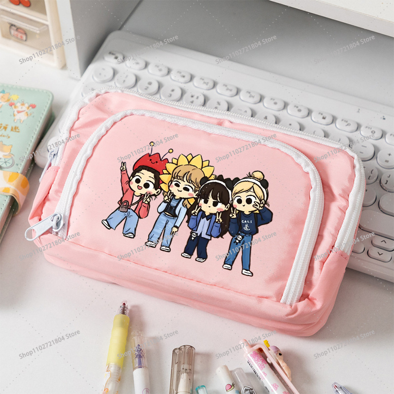 블랙핑크 대용량 캔버스 연필 케이스 학생용 Kpop B - Stationery Supplier 리뷰 및 가격