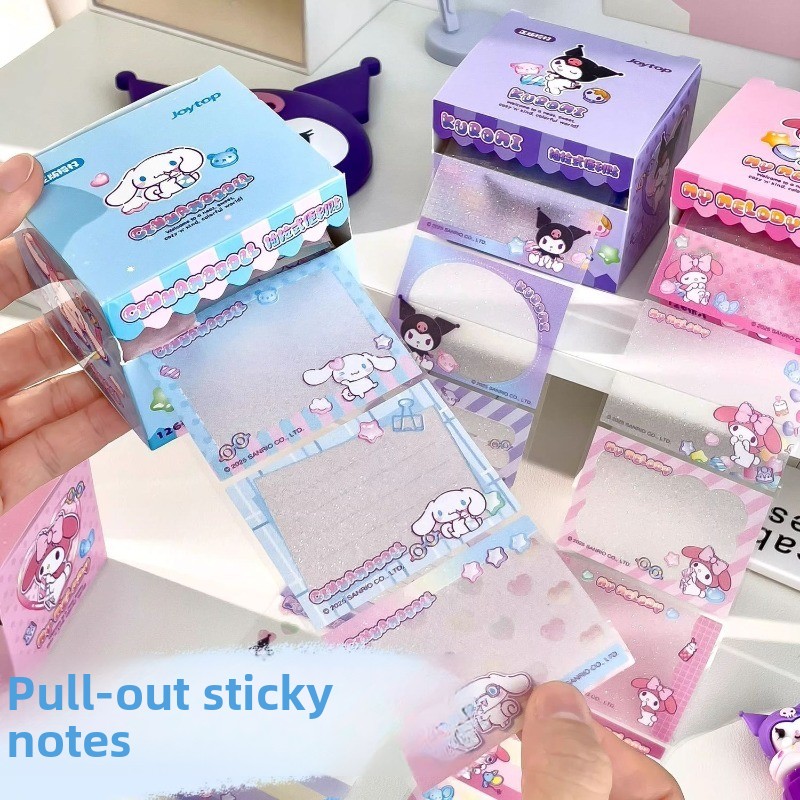 쿠로미 풀아웃 스티커 노트 세트 투명 반투명 보관함 초 - Memo Pad Sticky 리뷰 및 가격