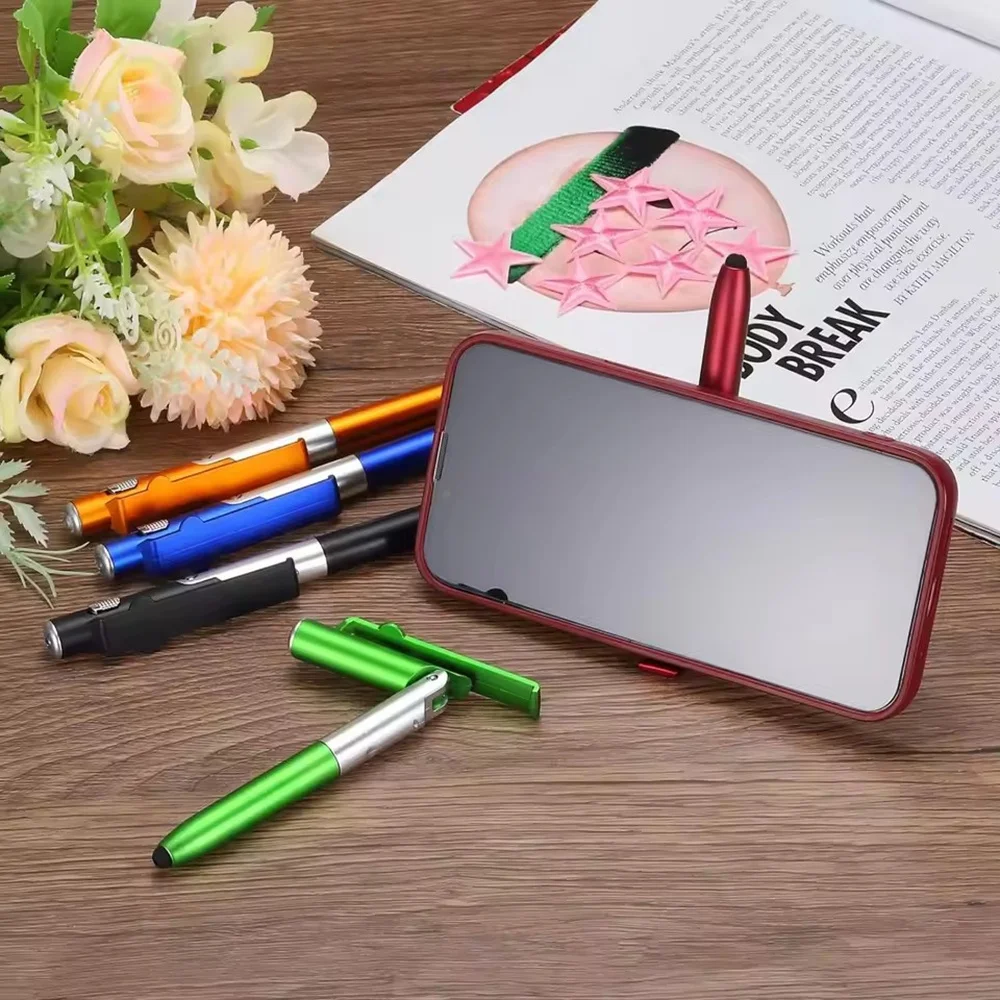 4-in-1 다기능 접이식 휴대폰 홀더 볼펜 내장형 야 - Stationery Supply 리뷰 및 가격