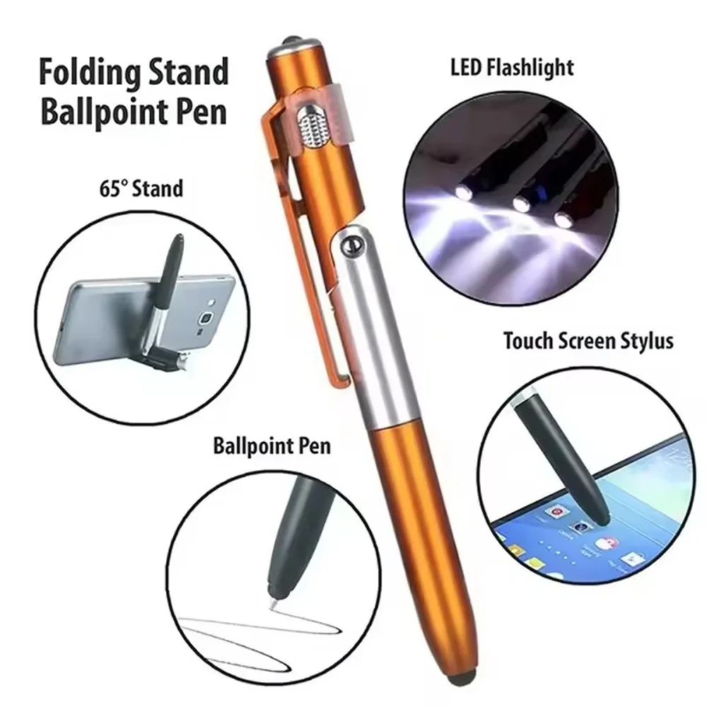 4-in-1 다기능 접이식 휴대폰 홀더 볼펜 내장형 야 - Stationery Supply 리뷰 및 가격