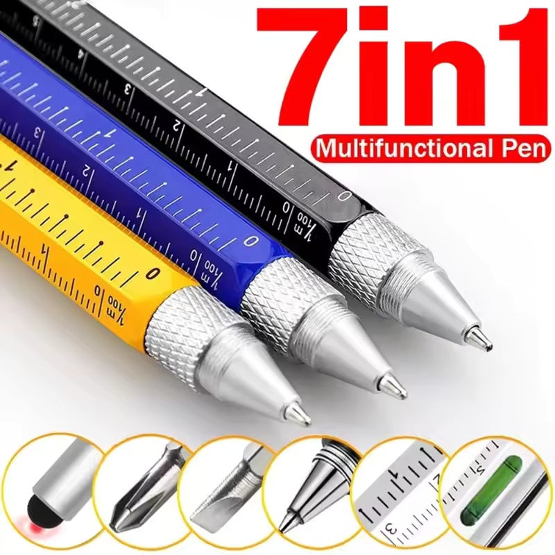 7 in 1 다기능 펜 터치 스크린 스타일러스 용량성  - Stationery Supply 리뷰 및 가격